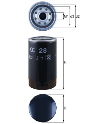 kuro filtras - KC 28 KNECHT