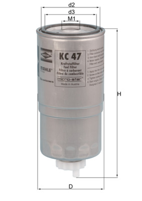 Kraftstofffilter - KC 47 KNECHT
