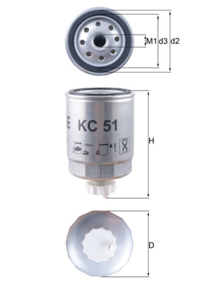 Filtro carburante - KC 51 KNECHT
