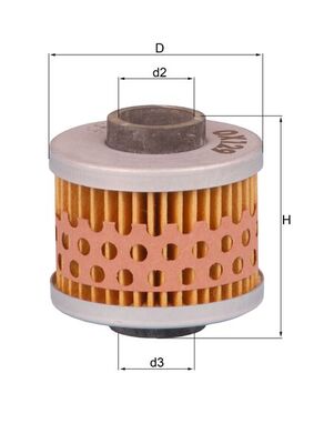 alyvos filtras - OX 129 KNECHT