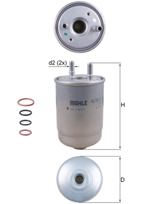 Fuel filter - KL 752/2D KNECHT