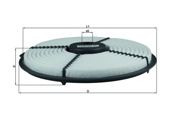 oro filtras - LX 729 KNECHT