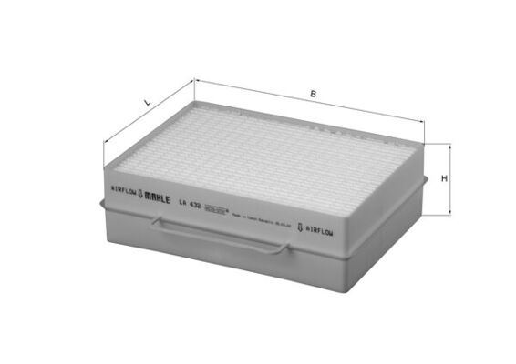 Filter, interior air - LA 432 KNECHT