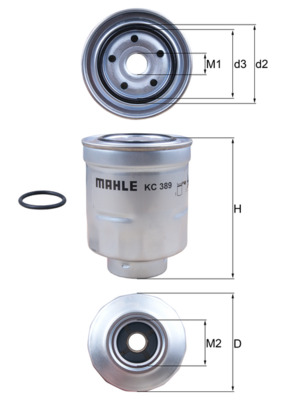 Fuel filter - KC 389D KNECHT