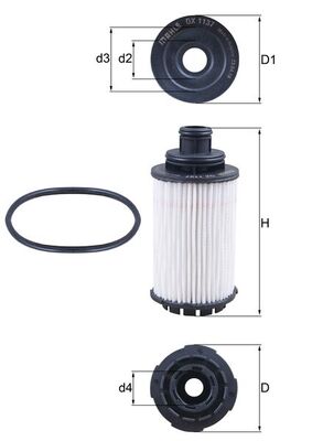 Oil Filter - OX 1137D KNECHT