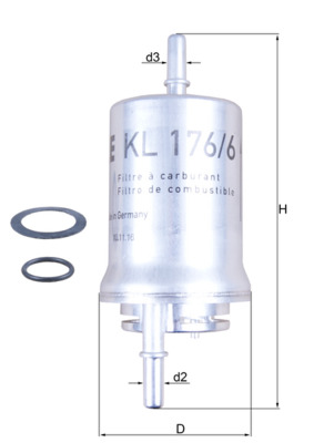 Топливный фильтр - KL 176/6D KNECHT