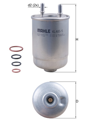 Filtro carburante - KL 485/5D KNECHT