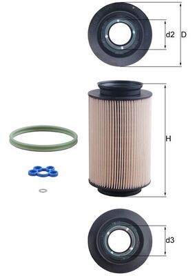 Топливный фильтр - KX 178D KNECHT