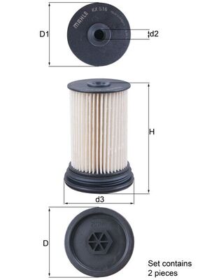 Filtro carburante - KX 516/S KNECHT
