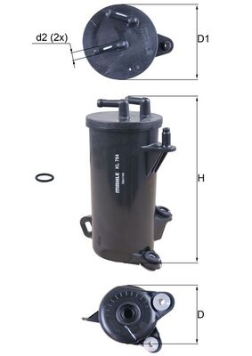 Fuel filter - KL 764D KNECHT