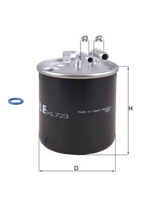 Fuel filter - KL 723D KNECHT