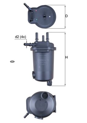 Fuel filter - KL 632D KNECHT