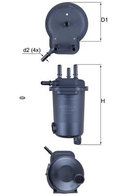 Fuel filter - KL 600D KNECHT