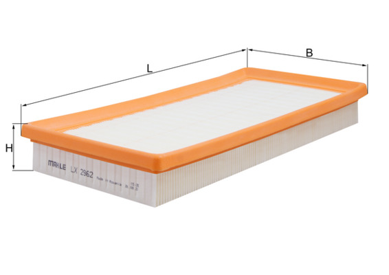 oro filtras - LX 2962 KNECHT