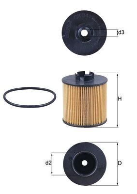 Oil Filter - OX 341D KNECHT