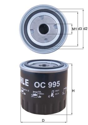 Oil Filter - OC 995 KNECHT
