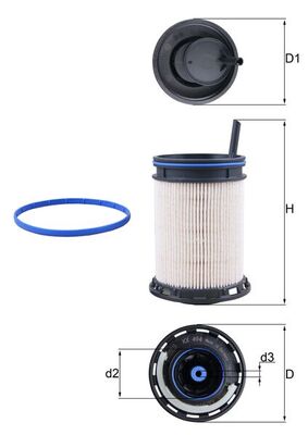 Fuel filter - KX 494D KNECHT
