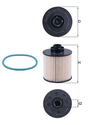 Fuel filter - KX 420D KNECHT