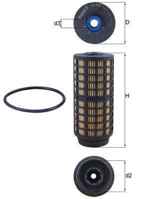 Fuel filter - KX 399D KNECHT