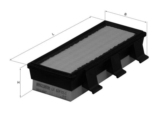 Filtro aria - LX 824 KNECHT