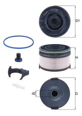 Топливный фильтр - KX 533KIT KNECHT