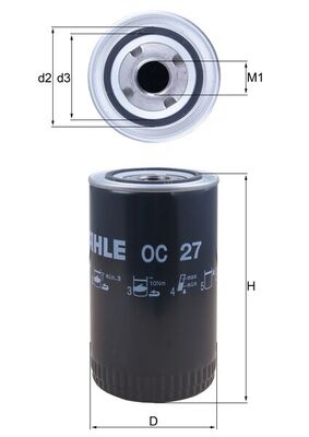 Oil Filter - OC 27 KNECHT