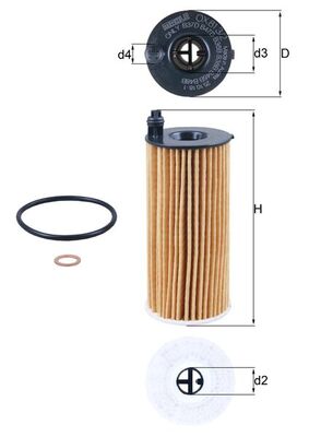 Filtro olio - OX 813/2D KNECHT