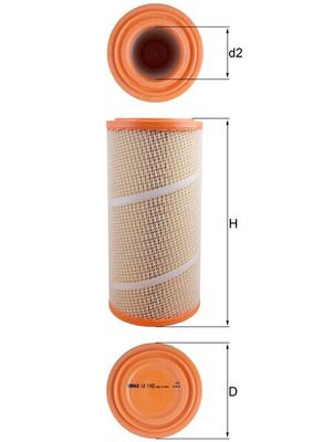 Air Filter - LX 1142 KNECHT