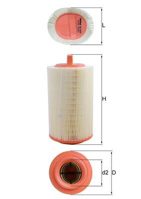 Luftfilter - LX 1277 KNECHT