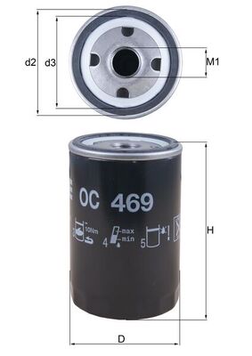 alyvos filtras - OC 469 KNECHT