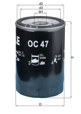 Oil Filter - OC 47 OF KNECHT