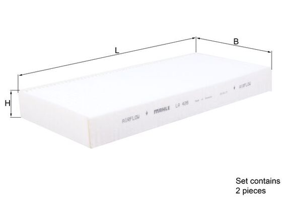 filtras, salono oras - LA 426/S KNECHT