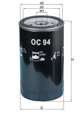 Oil Filter - OC 94 KNECHT