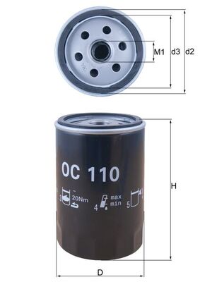 Oil Filter - OC 110 KNECHT