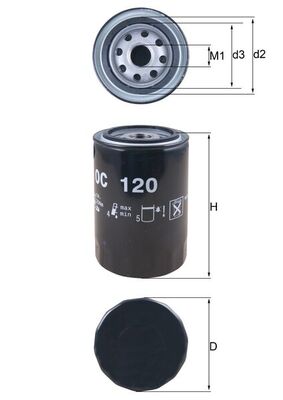 Oil Filter - OC 120 KNECHT
