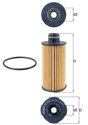 Oil Filter - OX 1219D KNECHT