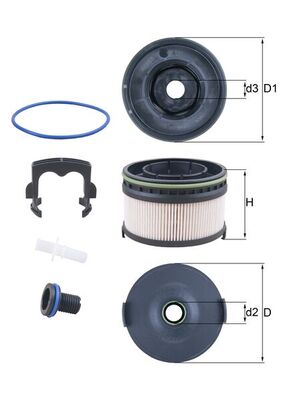 Fuel filter - KX 568KIT KNECHT
