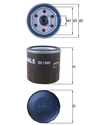 Oil Filter - OC 1566 KNECHT