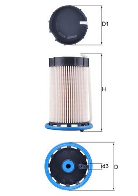 Fuel filter - KX 592 KNECHT