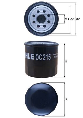 Oil Filter - OC 215 KNECHT