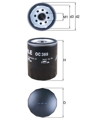 Oil Filter - OC 369 KNECHT