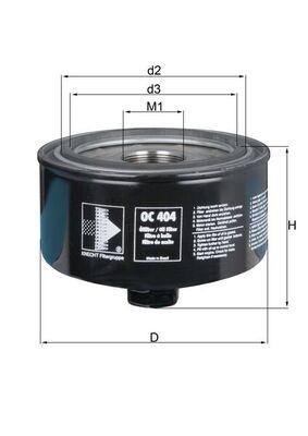 Oil Filter - OC 404 KNECHT