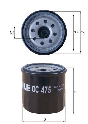 Filtro olio - OC 475 KNECHT