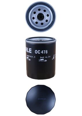 Filtro olio - OC 478 KNECHT