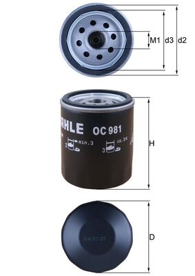 Oil Filter - OC 981 KNECHT