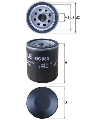 Oil Filter - OC 983 KNECHT