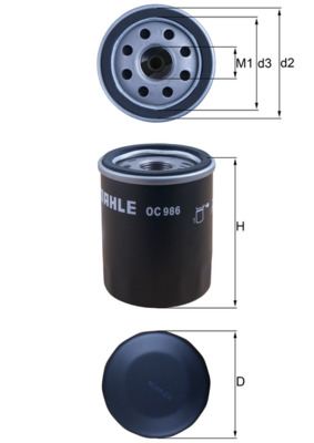 Oil Filter - OC 986 KNECHT