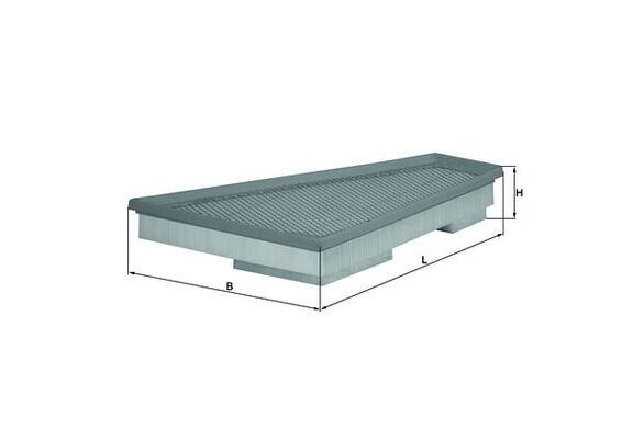 oro filtras - LX 1663 KNECHT