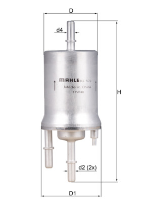 Fuel filter - KL 572 KNECHT