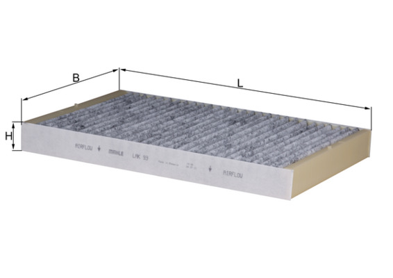 Filter, interior air - LAK 93 KNECHT